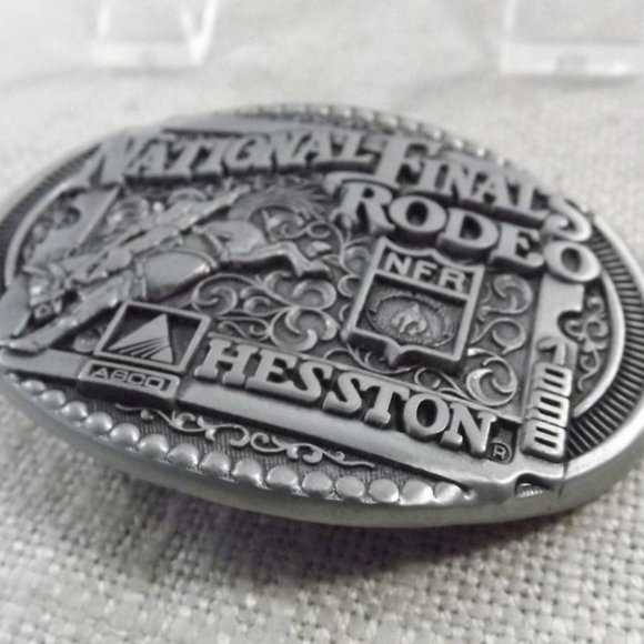 NFR Rodeo 1998 Hesston Miniature Belt Buckle - Picture 2 of 7